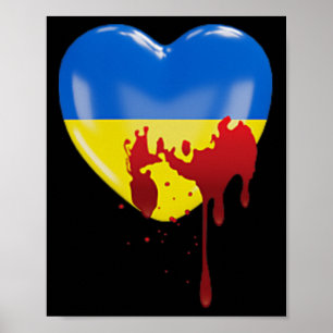 Hände weg von der Ukraine bei ukrainischen Protest Poster