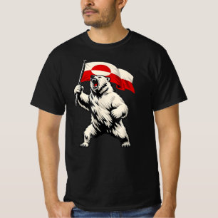 Hände weg von Grönland Flagge Bär Unterstützen Sie T-Shirt