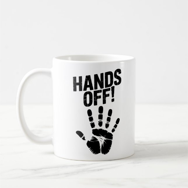 Hände weg von meinem Land mein Körper Medicare Pol Kaffeetasse (Links)