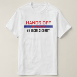 Hände weg von meinem Rot-Blau der Sozialversicheru T-Shirt