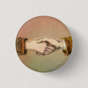 Händedruck 1 Zoll-runder Knopf Button