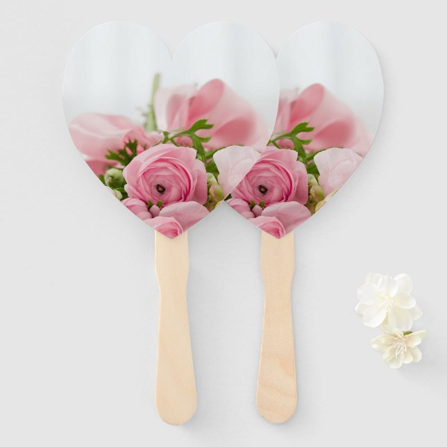 Händefans zum Hochzeitsessen Fächer (Vorne und Hinten)