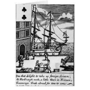 Handel bei Harborough, englische Spielkarte