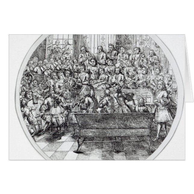 Handel, das ein Oratorium, c.1740 leitet (Vorderseite (Horizontal))
