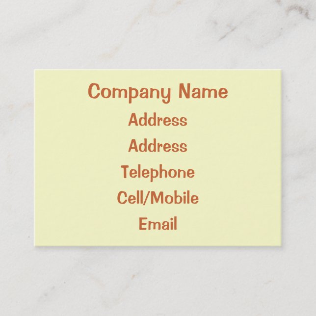 HANDEL. ELEKTRIZISCH. VISITENKARTE (Vorderseite)