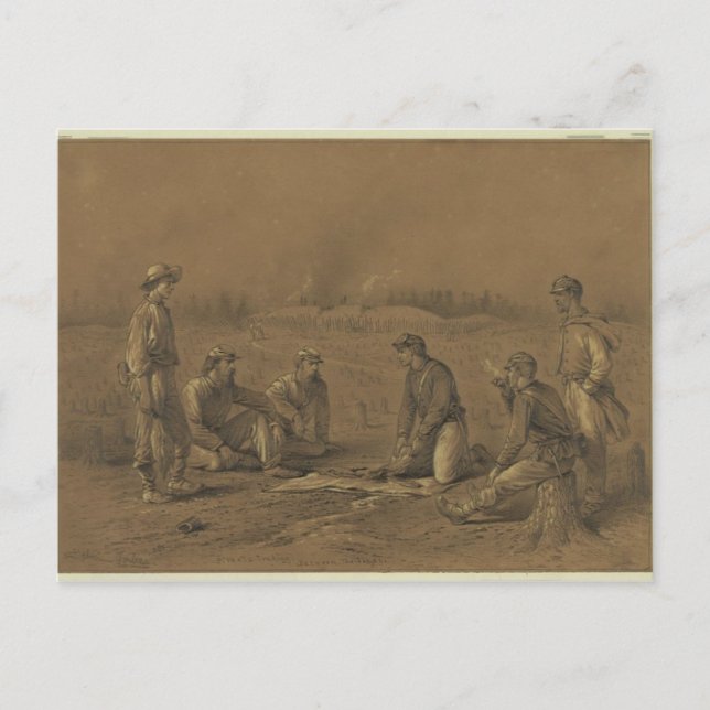 Handel mit Raketen Postkarte (Vorderseite)