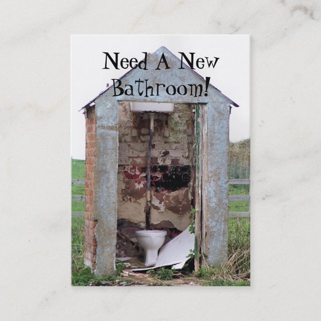 HANDEL. NEUES BADEZIMMER VISITENKARTE (Vorderseite)