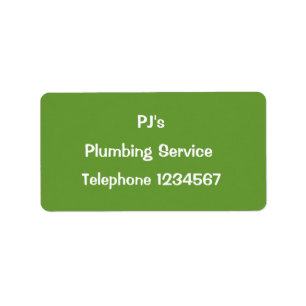 HANDEL - PLUMBERN ADRESSAUFKLEBER