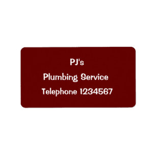 HANDEL - PLUMBERN ADRESSAUFKLEBER