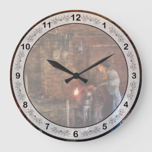 Handel - Schmied - Kochen bei der Schmiedin Große Wanduhr