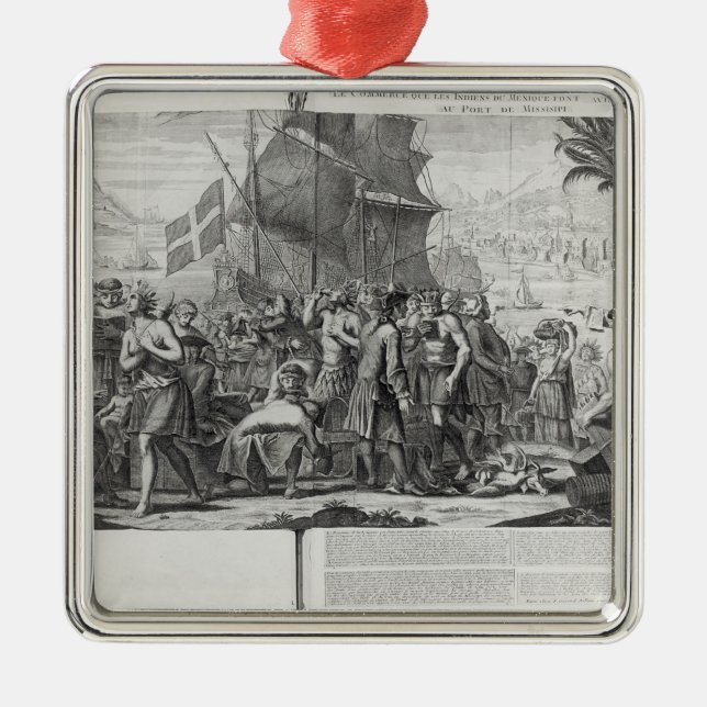 Handel zwischen mexikanischem amerikanischem silbernes ornament (Vorne)