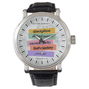 Handelsdesign   Erinnerung   Motivation auf Marmor Armbanduhr