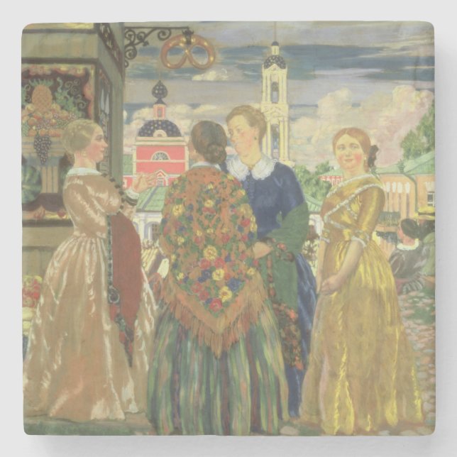 Handelsfrauen Steinuntersetzer (Vorderseite)