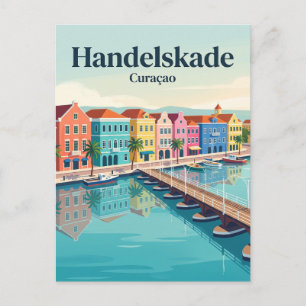 Handelskade, Willemstad Wasserfront Curaçao Postkarte