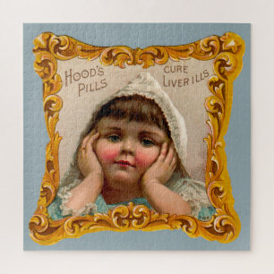 Handelskarte "Hoods Pills" der 1890er Jahre