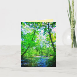 HANDELSKARTE RIVER BRIGHT GREETING CARD KARTE