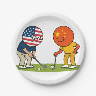 Handelskriege Die Golf Edition Pappteller