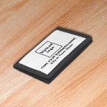 Handelsmarke auf dem Trifold Nylon Wallet Trifold Geldbörse<br><div class="desc">Dreifacher Nylon-Brieftasche, die Sie anpassen können, um Ihren Firmennamen. Sie können es als Geschenkartikel an Ihre treuen Kunden geben. Ein Geschenkartikel mit Ihrem Firmennamen, um Markenbewusstsein zu schaffen. Ein Zubehör, das Sie in Ihr Marketing-Material aufnehmen können, um Ihr Unternehmen zu werben oder es als Werbemittel für Ihren Markennamen zu geben....</div>
