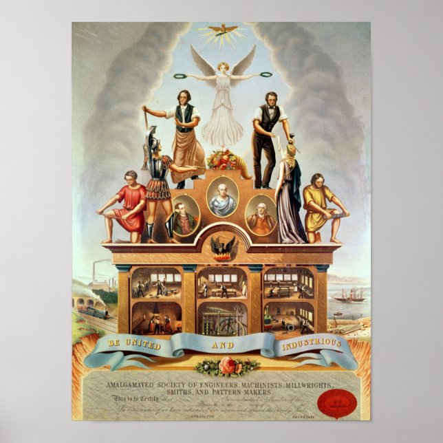 Handelsmarke der Amalgamated Society Poster (Vorne)