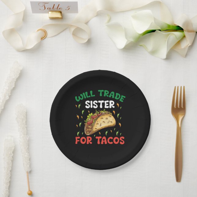 Handelsminister für das Party Tacos Cinco de Mayo Pappteller (Hochzeit)