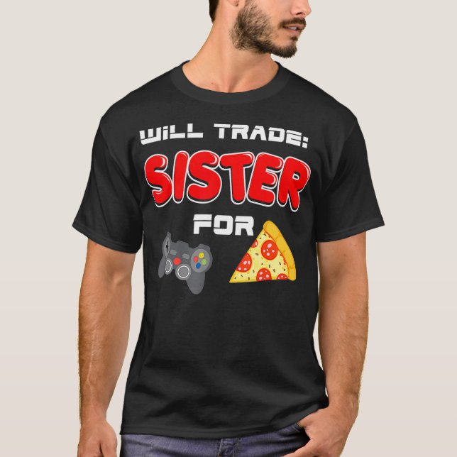 Handelsminister für Videospiele und Pizza Brothe T-Shirt (Vorderseite)