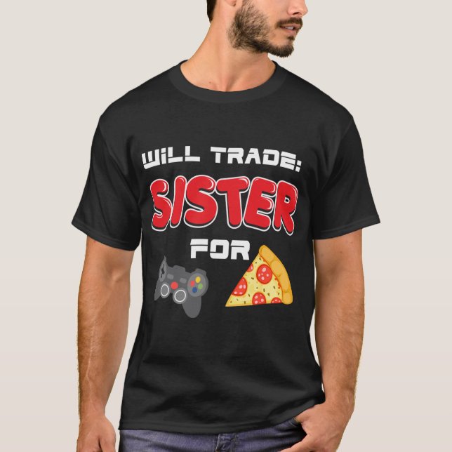 Handelsminister für Videospiele und Pizza T-Shirt (Vorderseite)
