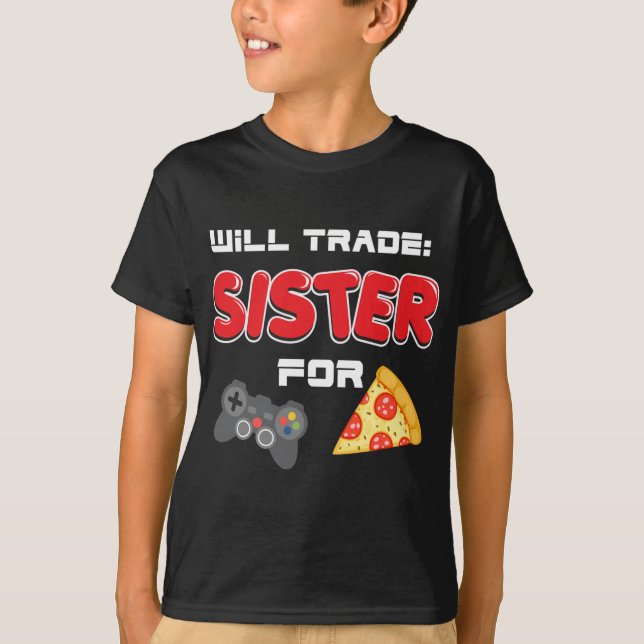 Handelsminister für Videospiele und Pizza T-Shirt (Vorderseite)