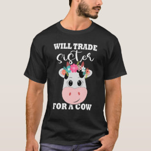 Handelsregister für einen Niedlichen Kuh-Bauer der T-Shirt
