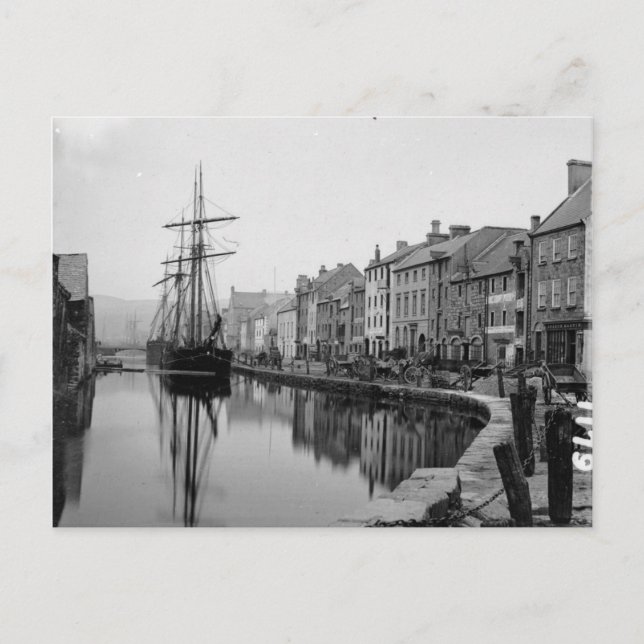 Handelsschiffe, Newry Irland, Vintag Postkarte (Vorderseite)