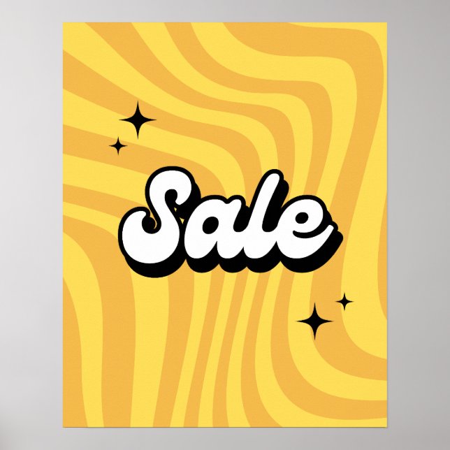 Handelsschild, Handelsmarke, Gelbe Boutique Poster (Vorne)