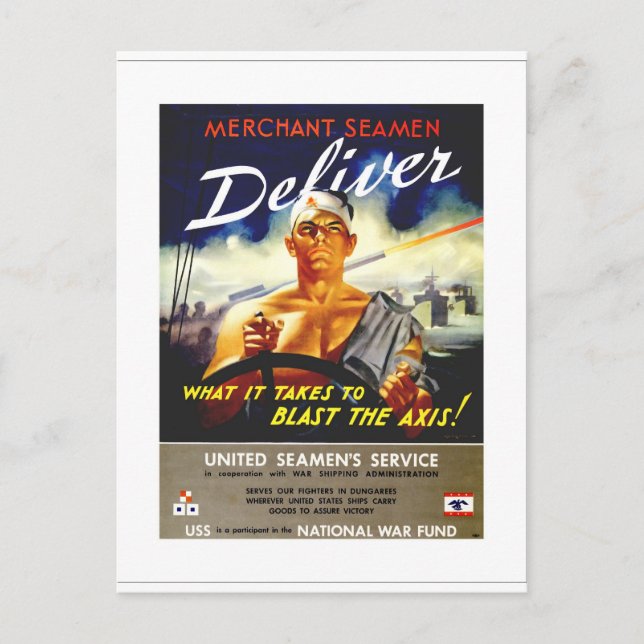 Handelsseamen Postkarte (Vorderseite)