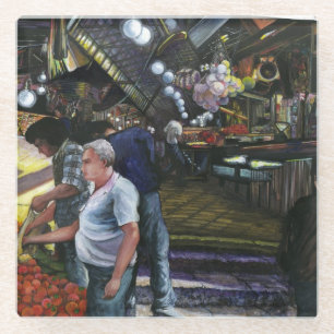 Handelsvertreter, Jerusalem Glasuntersetzer