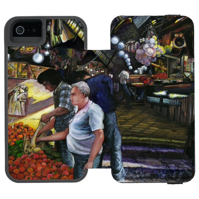 Handelsvertreter, Jerusalem Incipio iPhone Geldbeutel-Hülle (Folio Geöffnet)