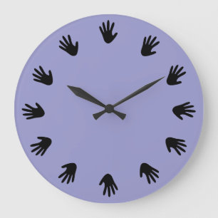 Händendruckuhr Große Wanduhr