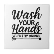 Händewaschen Funny Sign