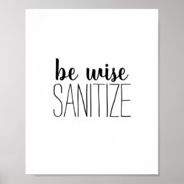 Händewaschen ist eine kluge Sanitize Angebot Poster