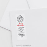 Händezeichnen Merry Christmas Return Address Label<br><div class="desc">Hand gezeichnet Frohe Weihnachten. Whimsikal,  einfach,  elegant. Sehen Sie sich die gesamte Kollektion an,  um mehr passende Artikel zu finden!</div>