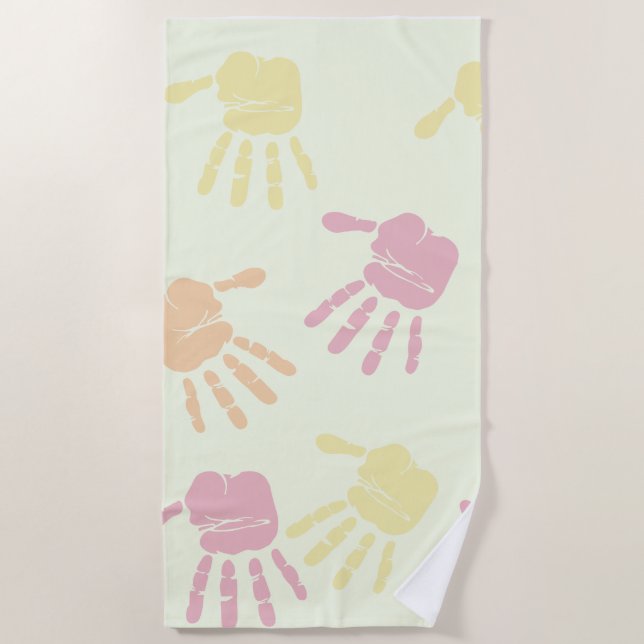 Handfarbe Strandtuch (Vorderseite)
