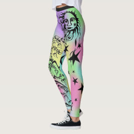 Handfarbene Designer-Leggings Leggings