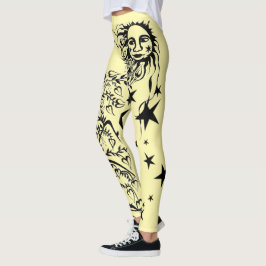 Handfarbene Designer-Leggings Leggings