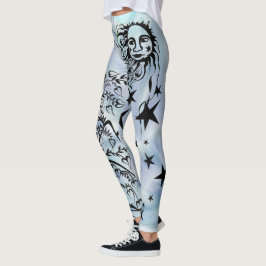 Handfarbene Designer-Leggings Leggings