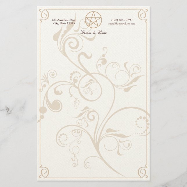 Handfasting Briefpapier (Vorderseite)