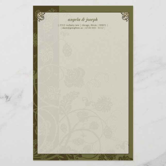 Handfasting Briefpapier (Vorderseite)