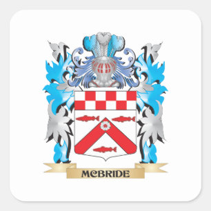 Handfeuerwehr - Familienwappen Quadratischer Aufkleber