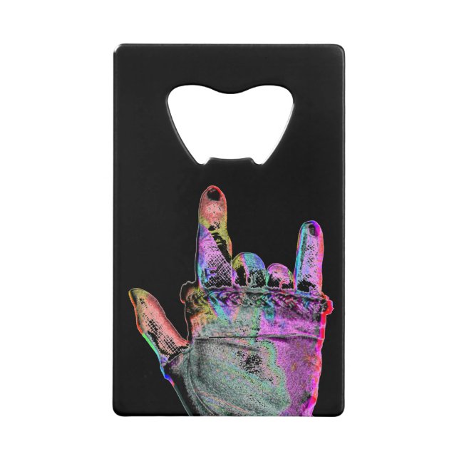 Handflasche Geldbeutel Flaschenöffner (Vorderseite)