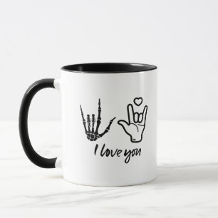 Handformung - Skelettfächer für das Herz Tasse