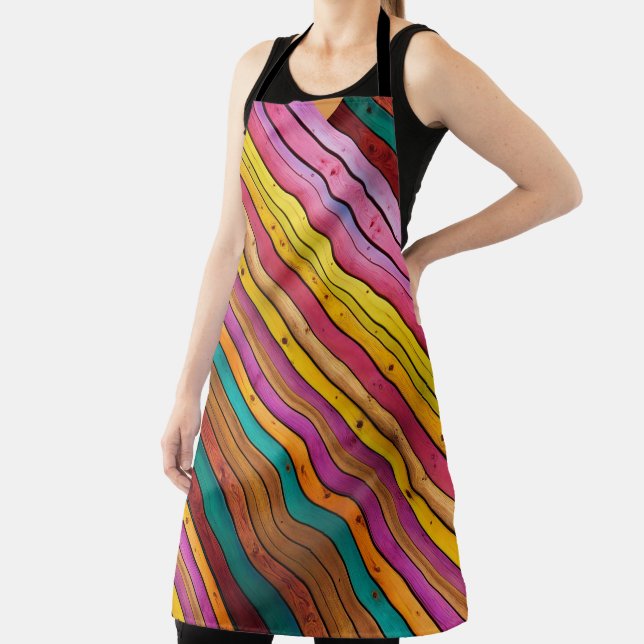 Handgearbeitete Holzplatte mit Schürze (InSitu)