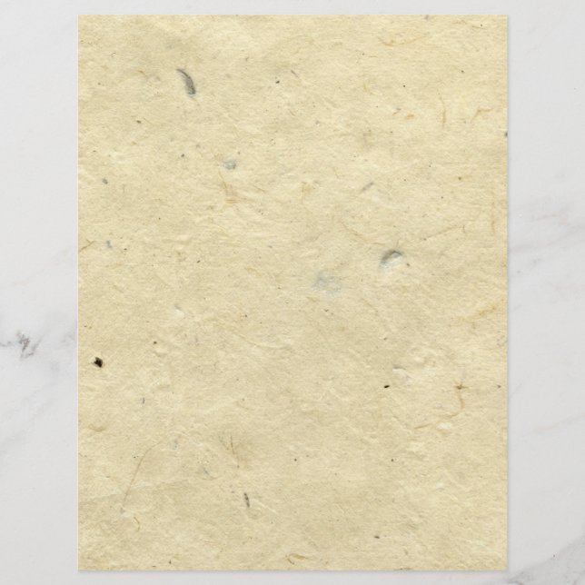 Handgearbeitetes Faserpapier Flyer (Vorne)