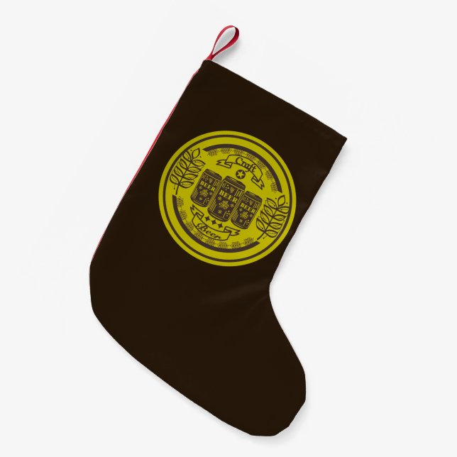 Handgebäck - Bierdosen Kleiner Weihnachtsstrumpf (Vorderansicht (hängend))