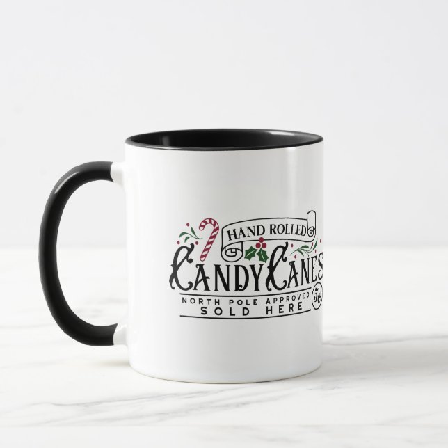 Handgedrehte Candy Canes Tasse (Links)